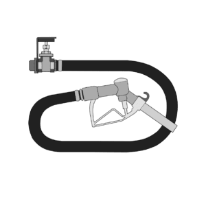 Gravity Dispensing Hose Kit With Straight Connection