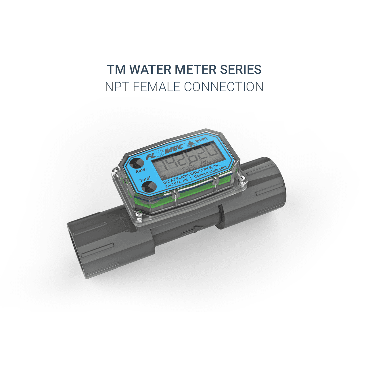 GPI TM Series 1/2" 2" Water Flow Meter Fuel Dump