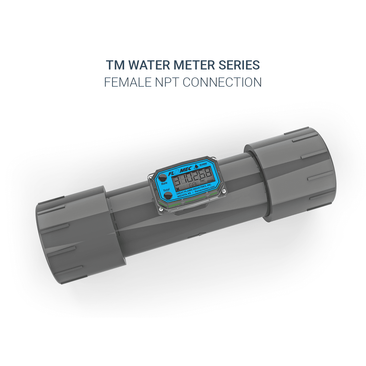 GPI TM Series 3" 4" Water Flow Meter Fuel Dump