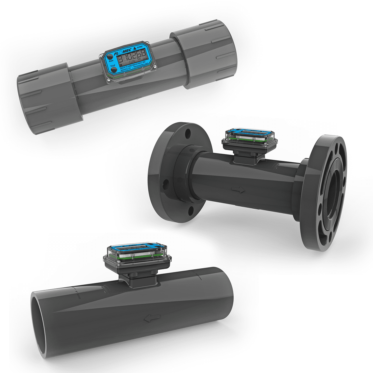 GPI TM Series 3" 4" Water Flow Meter Fuel Dump